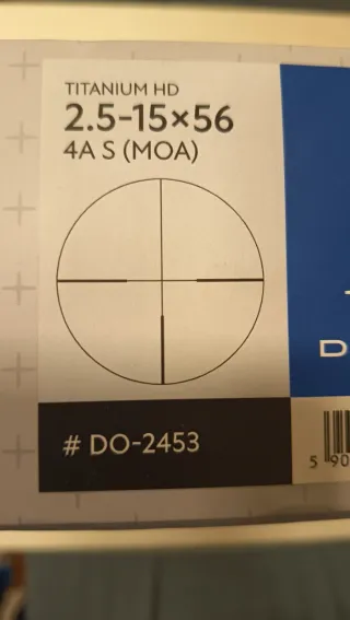 Visor Delta Titanium HD 2.5-15x56 con torreta