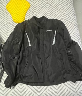 Chaqueta Moto Mujer Negra