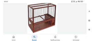 Jaula para pájaros marrón c1
