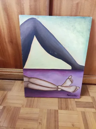 Cuadro original pintado a mano firmado