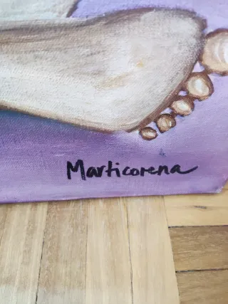 Cuadro original pintado a mano firmado