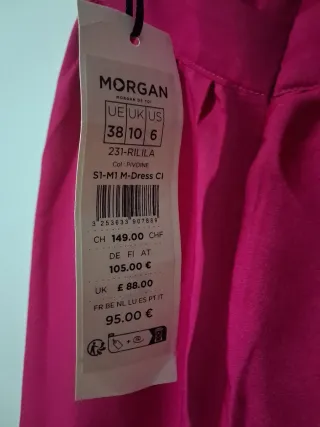 Vestido fiesta Morgan rosa talla única