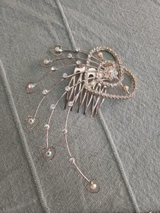 Vestido blanco encaje corto y accesorios