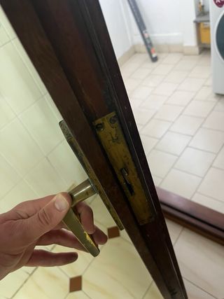 Puerta de cristal madera