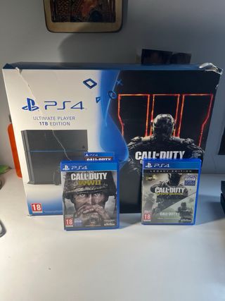 PS4 (PlayStation 4) 1 TB + 2 Mandos + Juegos