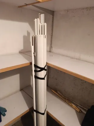 Mampara de baño 3 piezas cristal y espejo