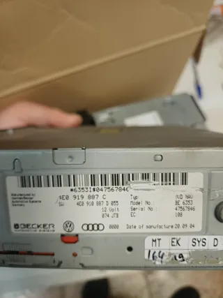 Radio Navi Audi, Citroen, Peugeot MP3 Bluetooth