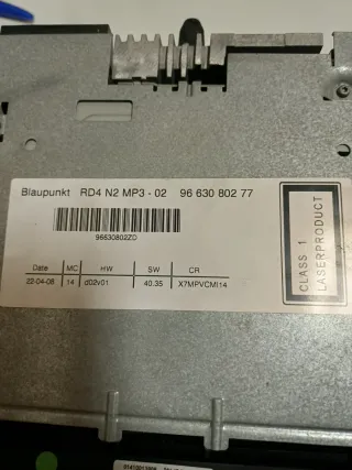 Radio Navi Audi, Citroen, Peugeot MP3 Bluetooth