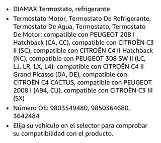 Termostato refrigerante
