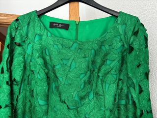 Vestido fiesta verde Carla Ruiz