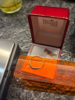 Anillo Oro Blanco 18k
