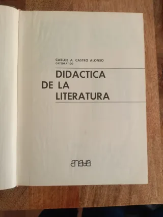 Didáctica de la lengua y literatura