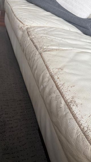 Sofá chaise longue de piel auténtica