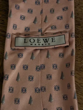 Corbata Loewe Seda Rosa
