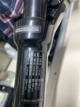 Rock Shox Recon Suspensión Delantera