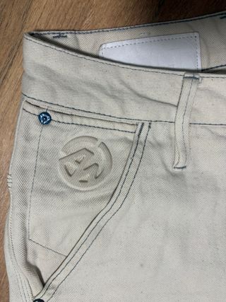 Pantalón corto G-Star RAW beige/blanco