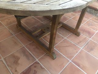 Mesa de teca KETTAL ovalada exterior extensible