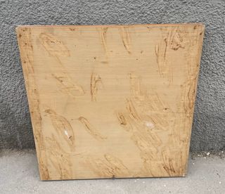ANTIGUO ESPEJO TIPO VENTANA BLANCO ROTO 77 x 77