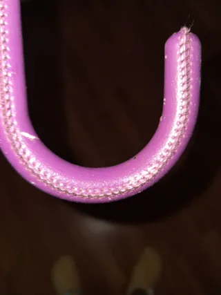 Paraguas Mango Beige y Morado