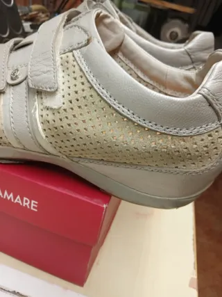 Zapatos mujer beige/plata