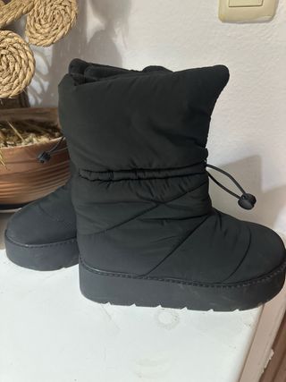Botas Pull&Bear negras plataforma