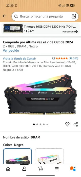 Corsair Vengeance RGB PRO 16GB DDR4