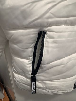 Chaqueta acolchada blanca