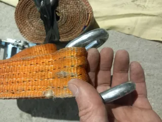Correa de carraca naranja cincha