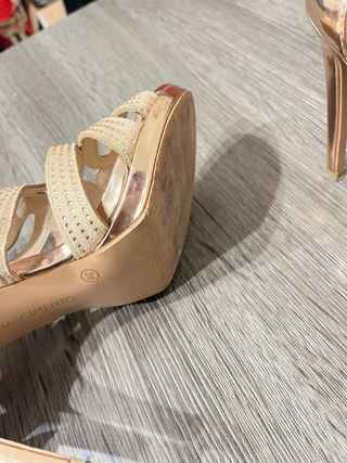 Décolleté Champagne Strass Rinascimento
