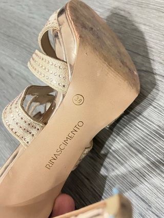 Décolleté Champagne Strass Rinascimento