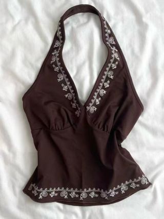 Top Verano Marrón con Bordado 45-60kg