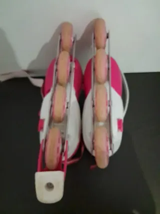 Patines en línea rosas ajustables talla 35-38