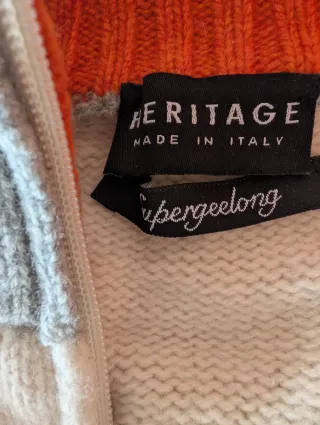 Jersey de rayas con cremallera