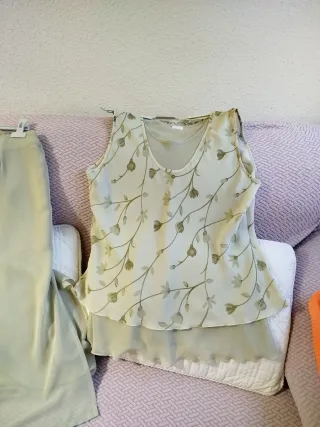 Conjunto ceremonia Falda y Top Talla 48