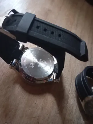 Reloj Calgary Plata y Negro