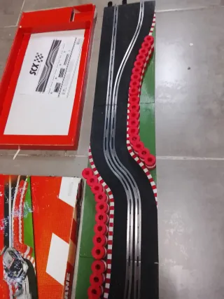 SCX CHICANE Doble Curva Pista Negra