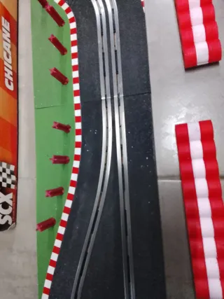 SCX CHICANE Doble Curva Pista Negra
