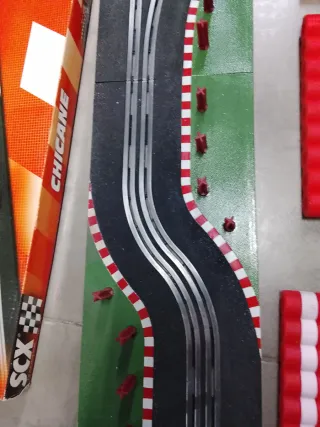 SCX CHICANE Doble Curva Pista Negra