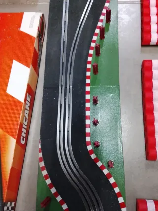 SCX CHICANE Doble Curva Pista Negra