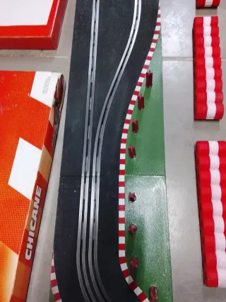 SCX CHICANE Doble Curva Pista Negra