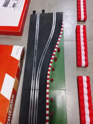 SCX CHICANE Doble Curva Pista Negra