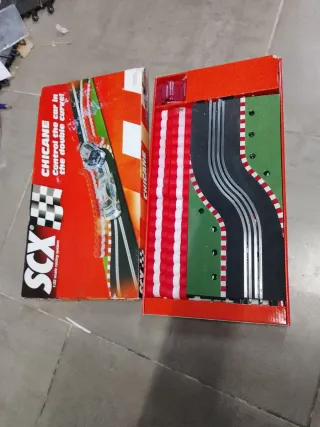SCX CHICANE Doble Curva Pista Negra