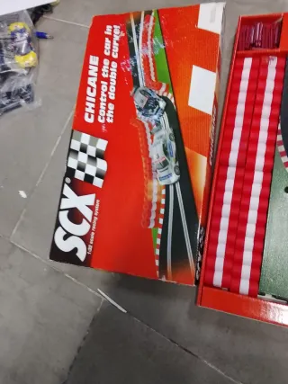 SCX CHICANE Doble Curva Pista Negra