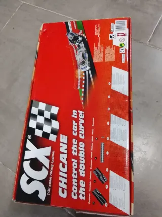 SCX CHICANE Doble Curva Pista Negra