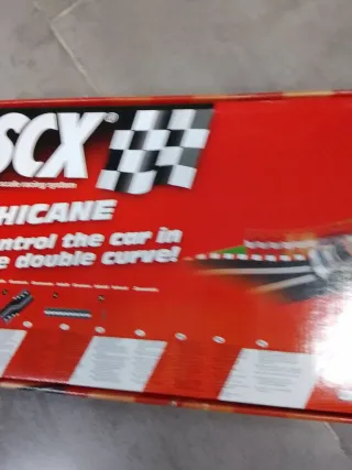 SCX CHICANE Doble Curva Pista Negra