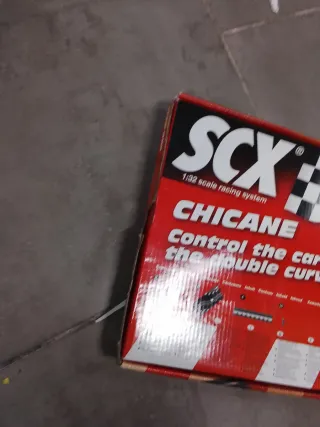 SCX CHICANE Doble Curva Pista Negra