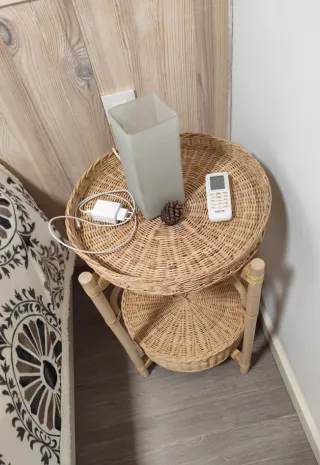 Mesita Ratan Ikea Nueva