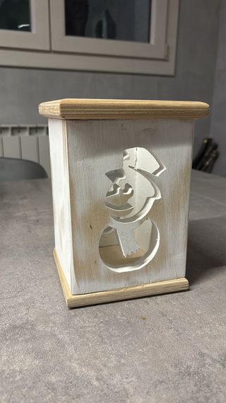 Portacandela in legno