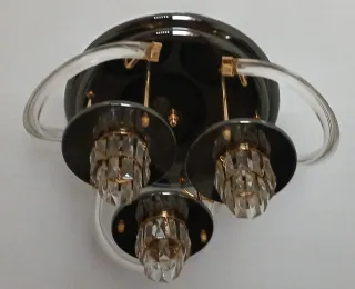 Lámpara de techo moderna cristal y metal