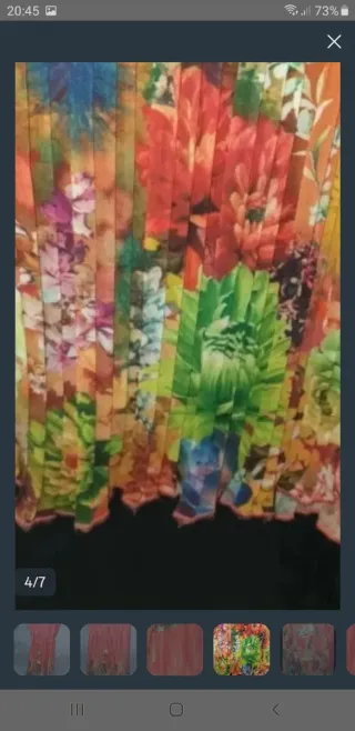 Vestido plisado multicolor talla única